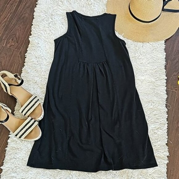 J. Jill Women's Mini Dress Size XS Petite Black Knit Relaxed Fit Stretchy A Line - Picture 11 of 14